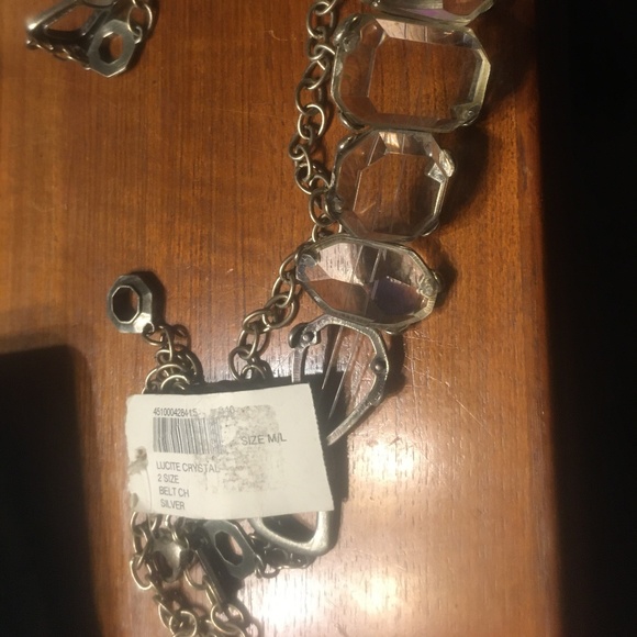 Temp price drop⚠️ -Chico's Lucite Crystal Belt - 80 $30 or $25 w/offer - Picture 2 of 6